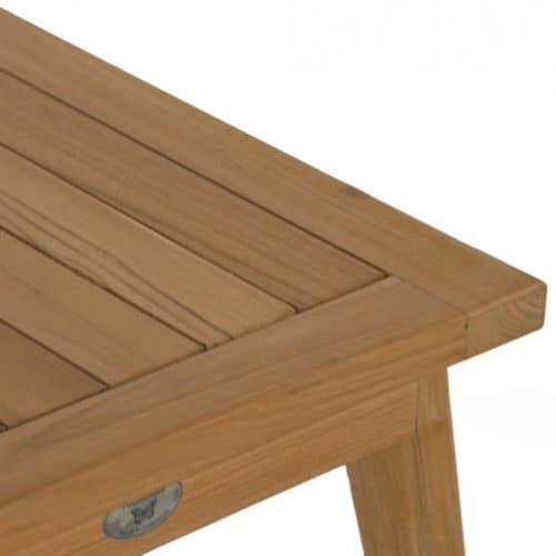 Olympus teak outdoor square side table