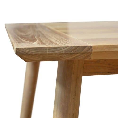 Scandinavian teak square end table