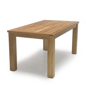 Heavy built teak outdoor dining table small