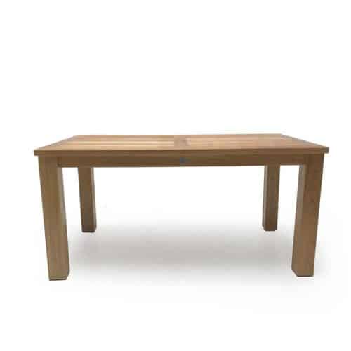 Heavy built teak outdoor dining table small