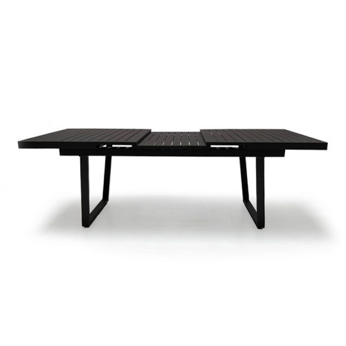 Metal extension table for outdoors