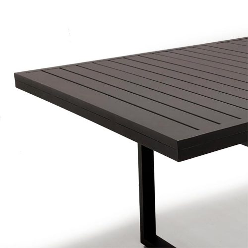 Outdoor aluminum metal dining table