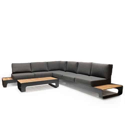 Sanya-Outdoor-Cast-aluminum sofa in Corner L shape style