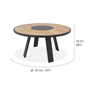 Bold outdoor table dimensions