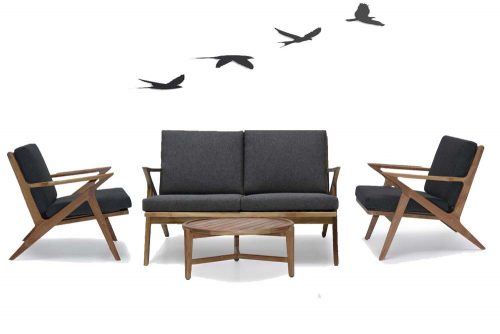 Mid century modern lounge seating set