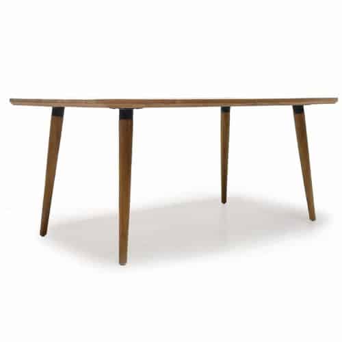 Teak outdoor modern dining table small
