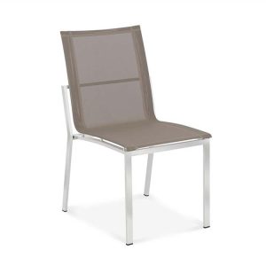 Modern steel sling outdoor chair