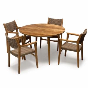 Teak-Outdoor-Round-table-dining-set-Lara-odyssey-4